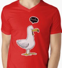 Kleine Möwe - Moin! | Katz & Tinte T-Shirt mit V-Ausschnitt für Männer
