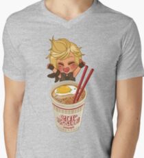 Camiseta de cuello en V FFXV Tamago Ramen