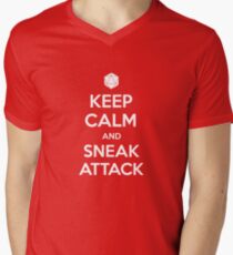 Keep calm and sneak attack Men's V-Neck T-Shirt