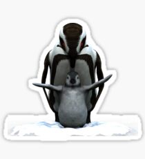 Pinguin und Küken Sticker