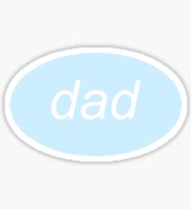 Aesthetic Blue Dad Sticker