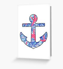 Lilly Starfish Anchor Greeting Card
