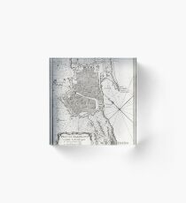 Plan of Barcelona - 1764 Acrylic Block