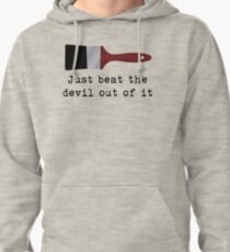Just beat the devil out of it (Bob Ross inspired) Pullover Hoodie