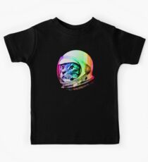 Astronaut Space Cat (digital rainbow version) Kids Tee