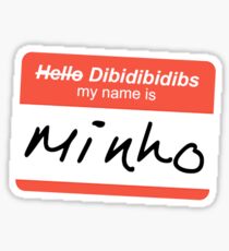 Hello/Dibidibidibs My Name Is Minho Sticker