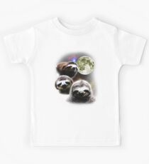 Funny Space Sloths Kids Tee