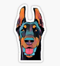 Doberman Pinscher Dog Lovers Apparel Sticker