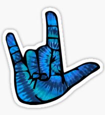 Pegatina I Love You signo de la mano