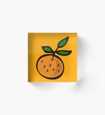 Orange Acrylic Block