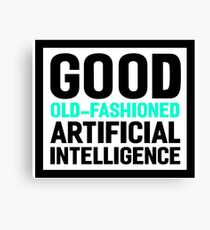 Good old-fashioned AI, black font Canvas Print