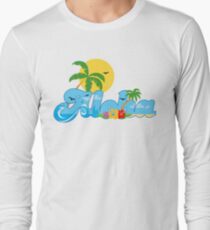 Aloha Hawaii T-Shirt Hawaiian Paradise Beach Sun Sand TShirt Long Sleeve T-Shirt