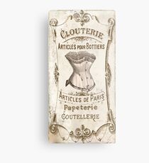Vintage French Corset Sign Metal Print