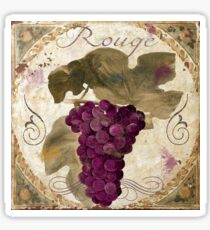 Tuscan Table Rouge Wine Grapes Sticker