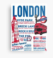 London Infographic Metal Print