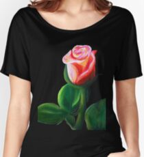 Oil Pastel Rose Women's Relaxed Fit T-Shirt