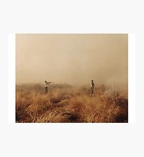 Man with Rifle Photographic Print