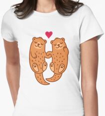 Otterly adorable Women's Fitted T-Shirt