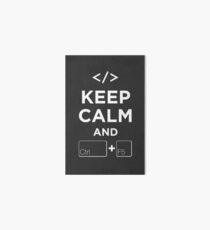 Keep Calm and Ctrl + F5 Dark Edition Art Board