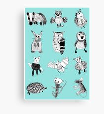 Woodland Animals Canvas Print