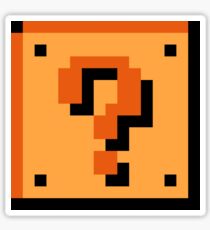 Question Block 8-Bit Sticker