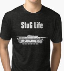 StuG Life - Military History Visualized (Vertical Version) Tri-blend T-Shirt