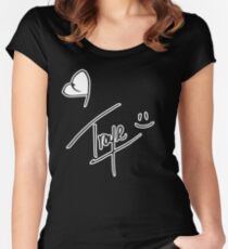 Troye Sivan Blue Neighbourhood / Troye Sivan Merch Women's Fitted Scoop T-Shirt