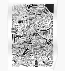 Brisbane Suburbs Poster