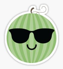Watermelon Emoji Cool Sunglasses Sticker