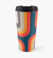 Mid Century Square Pattern Travel Mug