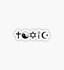 Religion Is Toxic Freethinker Sticker