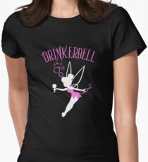 Drinkerbell pink color Women's Fitted T-Shirt