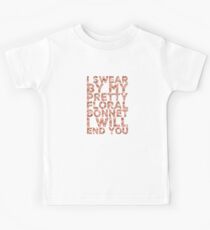 By My Pretty Floral Bonnet Kids Tee