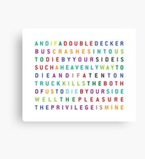 The Smiths - There is a light that never goes out Canvas Print