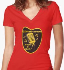 Gimme Some Rock&Roll! Women's Fitted V-Neck T-Shirt