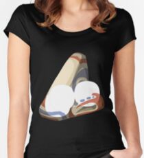 Wetdryvac Presents Glitch: artifact nose of china Women's Fitted Scoop T-Shirt