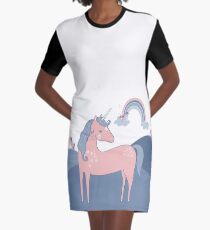 Unicorn Hills Graphic T-Shirt Dress