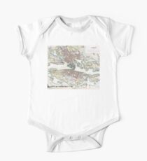 Plan of Stockholm - 1836 One Piece - Short Sleeve