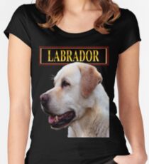 Golden Labrador Retriever Women's Fitted Scoop T-Shirt