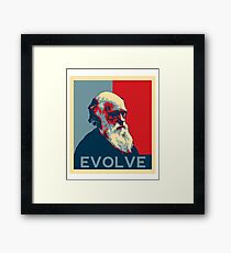 Charles Darwin Evolve Evolution Framed Print