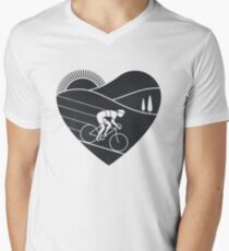 Love Cycling Men's V-Neck T-Shirt