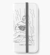 Olympia - Edouard Manet iPhone Flip-Case/Hülle/Skin