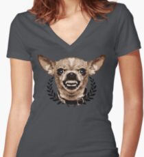 Chihuahua Women's Fitted V-Neck T-Shirt