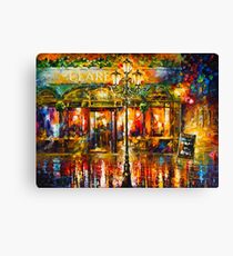 Misty Cafe - Leonid Afremov Canvas Print