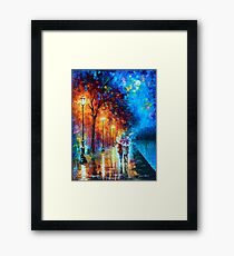 Love by The Lake - Leonid Afremov Framed Print