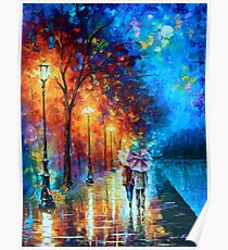 Póster Amor por el lago - Leonid Afremov