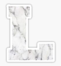 "L" marble sticker Sticker