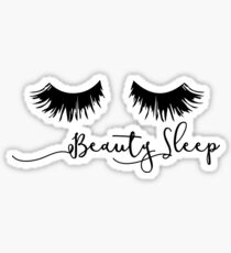 Beauty Sleep - Eyelash Print Sticker