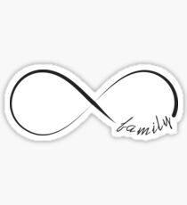 Forever family infinity symbol Sticker