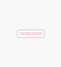 pink non-pocket Sticker
